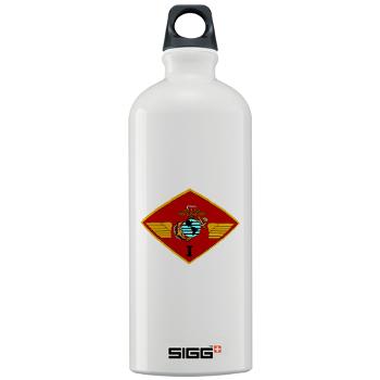 1MAW - M01 - 03 - 1st Marine Aircraft Wing with Text - Sigg Water Bottle 1.0L